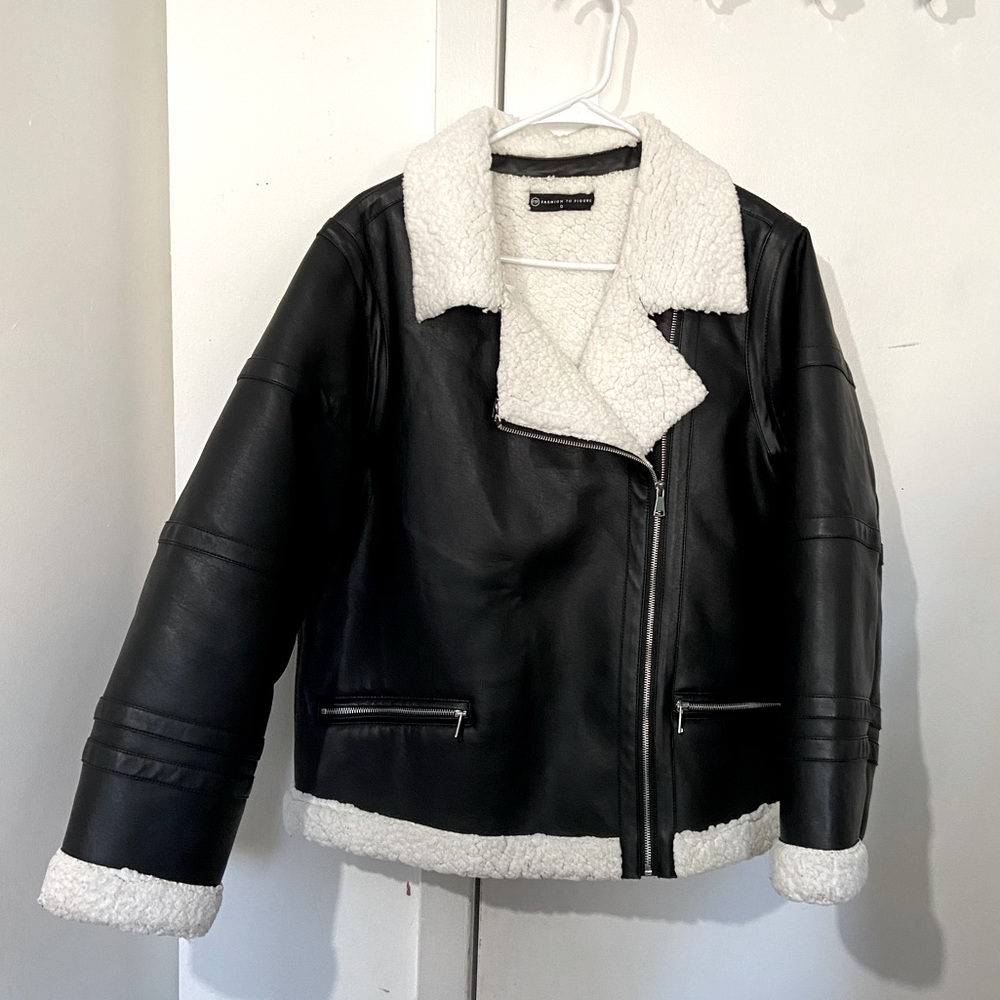 faux leather chap FTF fashion to figure